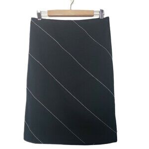 Karen Kane Black and White Cotten Blend Skirt Women's Sz 10